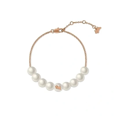 Image of RADLEY Ladies Pearl Road 18ct Rose Gold Plated Jumping Dog Bracelet RYJ3322S