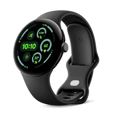 Image of Google Pixel Watch 3 45mm Black (Black Strap)