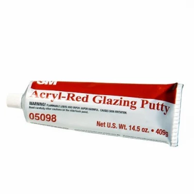 Image of 3M 05098 Acrylic Red Glazing Putty Tube 14.5 oz.