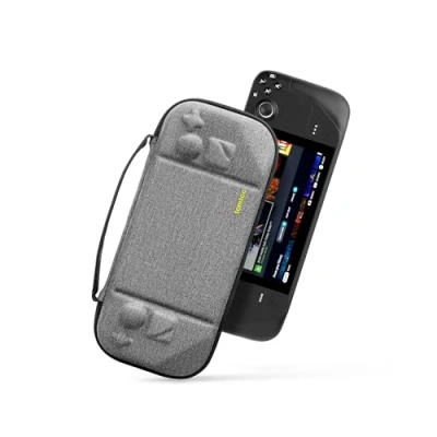 Image of tomtoc Protective Case for New Steam Deck OLED and Deck, Hard Shell Portable Travel Carrying Bag Console &amp; Accessories, Shockproof, Friendly, Grey