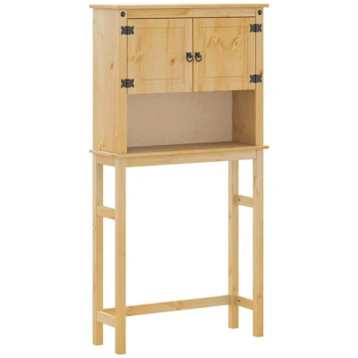 Image of vidaXL Bathroom Washing Machine Cabinet Corona Solid Wood Pine