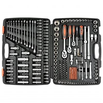 Image of STHOR 58691 socket and spanner set 216 pcs, 1/2&quot;, 3/8&quot; 1/4&quot;
