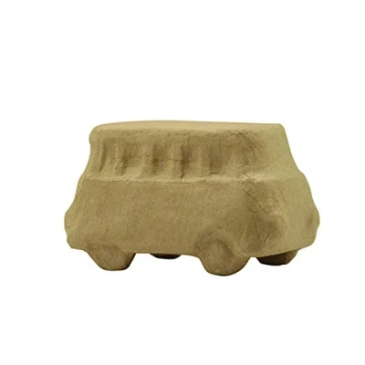 Image of Décopatch Ref SA209C Minivan Papier Maché Object to Decorate 16 x 8 9cm with Papers &amp; PaperPatch Glue, Glitter, Paints