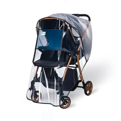 Image of Bemece Universal Rain Cover for Pushchair Stroller Buggy Pram, Baby Travel Weather Shield
