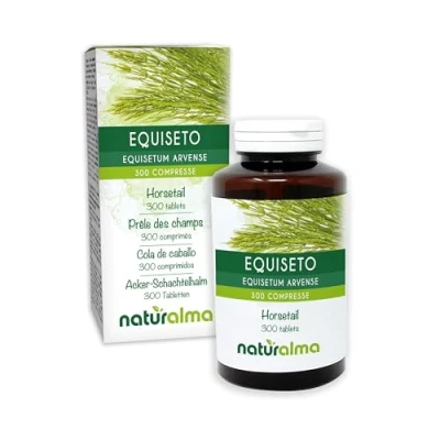 Image of Horsetail (Equisetum arvense) herb Naturalma 150 g 300 Tablets Food Supplement Natural and Vegan