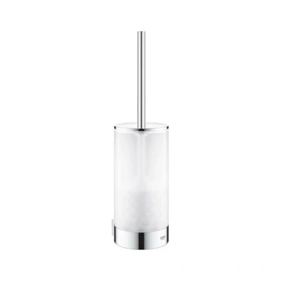 Image of GROHE Selection Toilet Brush Set, Wall Mounted, Concealed Fastening, Chrome. 41076000