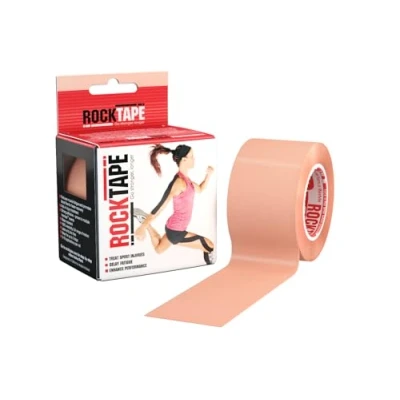 Image of RockTape Unisex Std. Kinesiology Tape, Beige, Uncut Roll 5cm Wide UK