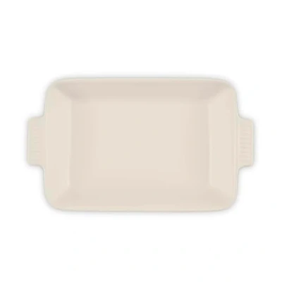 Image of Barbary &amp; Oak BO875001CRM Foundry Ceramic Rectangular Oven Dish, Stoneware with Glazed Interior, Dishwasher Safe, Camembert Cream