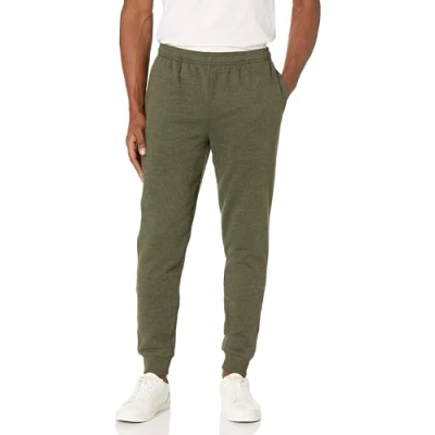 Image of Amazon Essentials Men&#039;s Fleece Joggers, Olive, XXL
