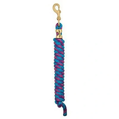Image of Weaver Leather Poly Lead Rope, Hurricane Blue/Pink Fusion/Purple Jazz, 10 foot