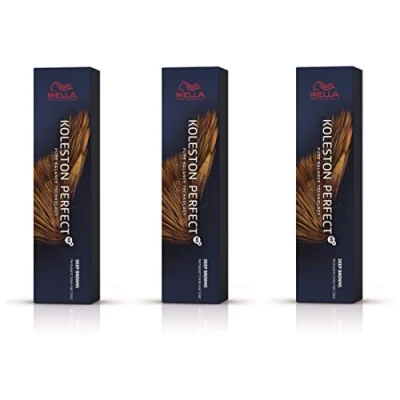 Image of Wella Koleston Perfect MePlus Deep Brown Permanent Hair Colour Cream, No. 5/75 Light Mahogany, 60 ml