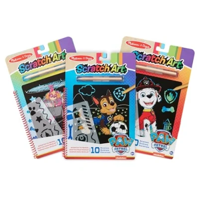 Image of Melissa &amp; Doug PAW Patrol Scratch Art Bundle