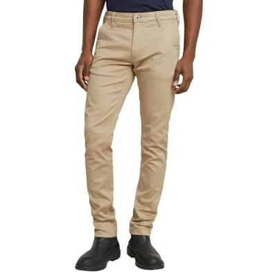 Image of G Star Men&#039;s Skinny Chino 3.0, Brown (lion D25179 C105 1610), 28W / 32L