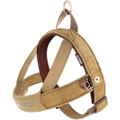 Image of EZYDOG Quick Fit Dog Harness Small, Medium, Large, K9 Harness, Reflective Stitching, Water Resistant Materials, No Pull (Corduroy)