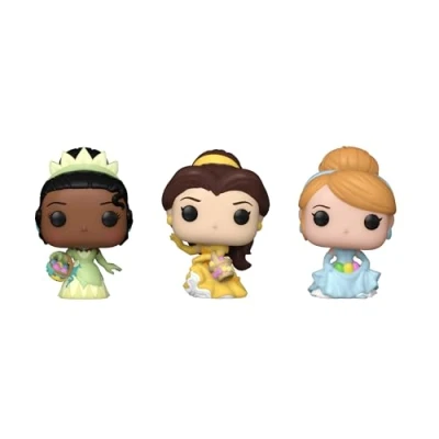Image of Funko Carrot Pocket POP! Disney Cinderella, Bella and Tiana Collectable Vinyl Figure Gift Idea Official Merchandise Toys for Kids &amp; Adults Model Collectors Display