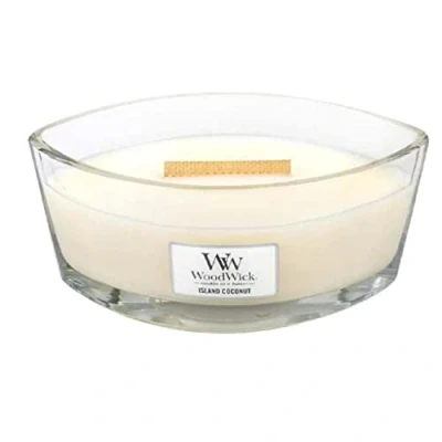 Image of WoodWick Scented Candle Ellipse Island Coconut 9 cm / 19