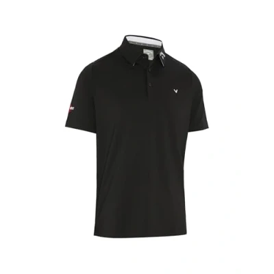Image of Callaway Golf Mens Chev Odyssey Polo Shirt Caviar XL