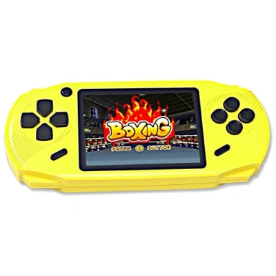 Image of ZHISHAN 16 Bit HD Handheld Game Console,3.0&quot; Screen Built in 100 Classic Retro Video Games Portable for Children Birthday Gift （Yellow）