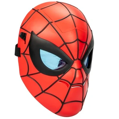 Image of SPIDER MAN Marvel Glow FX Mask, Light Up Superhero Roleplay Toy for Kids 5+, Adjustable Fit, Great and, Gifts Idea Boys and Girls