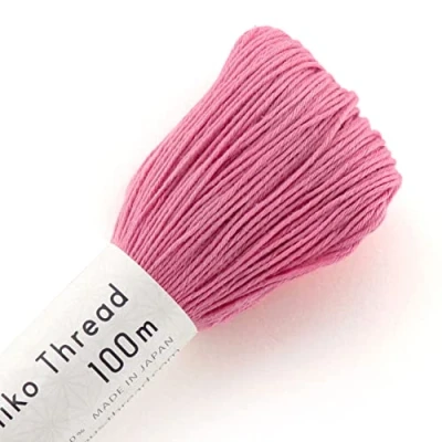 Image of Olympus Sashiko Thread 100m Skein col.110 Rose Pink Japanese Embroidery &amp; Quilting