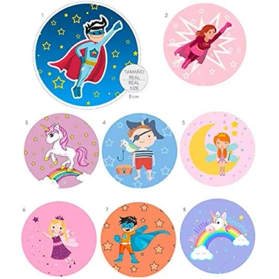 Image of Haberdashery Online 8 Screen printed patches, knee pads, for ironing REF. 8548