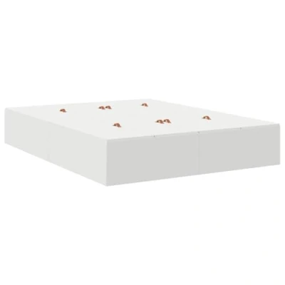 Image of vidaXL Storage Bed Frame White 160x200 cm
