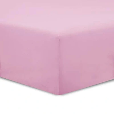 Image of VISION Set of 2 fitted sheets 90 x 200 cm Colour: Pink 100% cotton: 57 threads 4 elasticated corners 30 corner