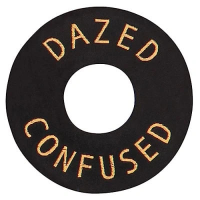 Image of JOE DOE POKER CHIP IN AGED BLACK DAZED CONFUSED