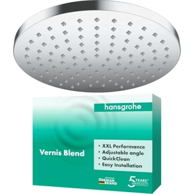 Image of hansgrohe Vernis Blend Overhead shower 200 1 Spray Water Saving, chrome, 26277000