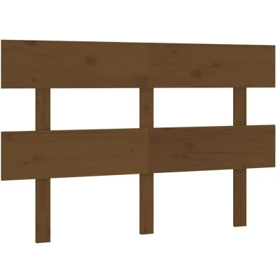 Image of vidaXL Bed Headboard Honey Brown 144x3x81 cm Solid Wood Pine