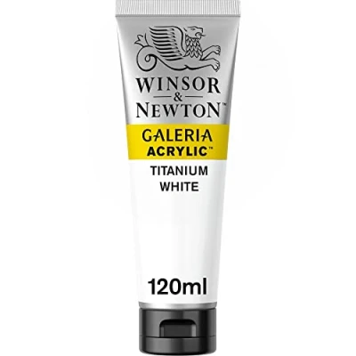 Image of Winsor &amp; Newton 120ml Galeria Acrylic Paint Titanium White