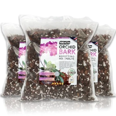Image of UKGROW Orchid Bark: 5L Superior Bark Blend for Majestic Orchids &amp; Flourishing Growth