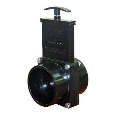 Image of Valterra 7301 ABS Gate Valve, Black, 3&quot; Slip