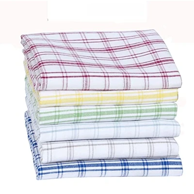 Image of BAVIN Tea Towels Wonderdry Checked 100% Cotton Kitchen Towel Dish Glass Cloth Restaurant Bar Heavy Duty Super Soft and Absorbent Large 50x70cm Highly Durable &amp; Long Lasting