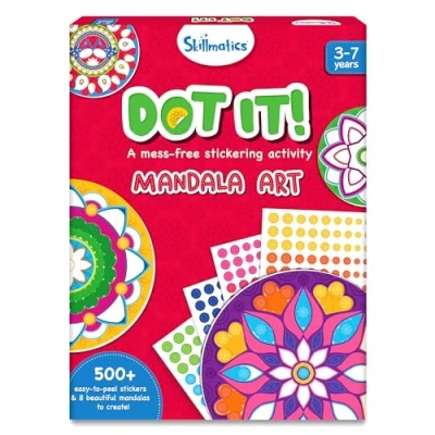 Image of Skillmatics Art Activity Dot It Mandala Art, No Mess Sticker for Kids, Stocking Stuffers, DIY Craft Kit, Scrapbooking, Christmas Gifts Toddlers, Girls &amp; Boys Ages 3, 4, 5, 6, 7