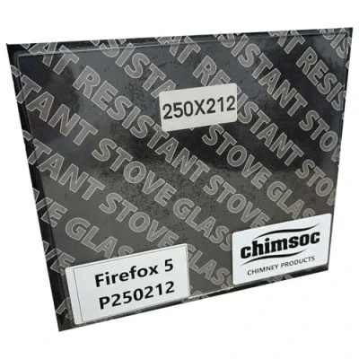 Image of Chimsoc Replacement Stove Glass Firefox 5 (250mm x 212mm Rectangular)