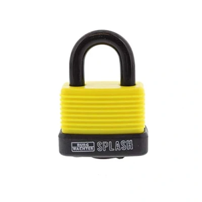 Image of Burg Wächter 39961 Padlock Splash 470 45 Yellow SB