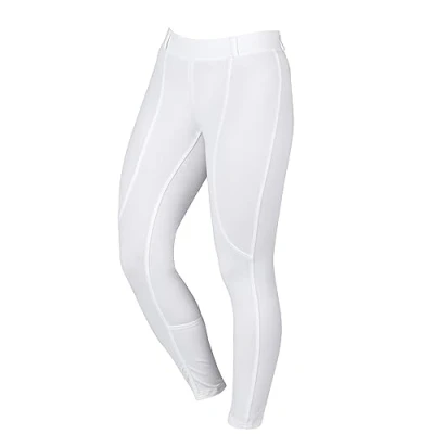 Image of Dublin Womens performance Cool It Gel Riding Tights White Easy stretch 4 way super fabric