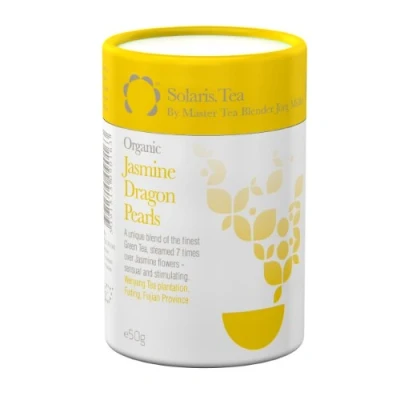 Image of Solaris Tea Organic Loose Whole Leaf Jasmine Dragon Pearls 50 g