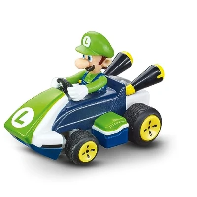 Image of Carrera RC Mario Kart Mini Luigi, For Children and Adults, Boys &amp; Girls, Unique Original Licence, Instant Driving Fun with Ready to Run, Authentic Experience, Green