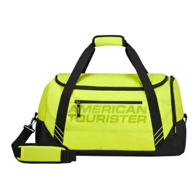 Image of American Tourister Urban Groove Travel Bag, 59 cm, 47 L, Black/Lime Green, Bags