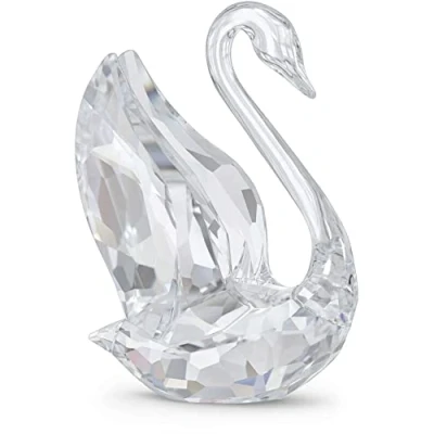 Image of Swarovski Signum Swan Ornament, Clear Crystal Figurine, from the Iconic Collection