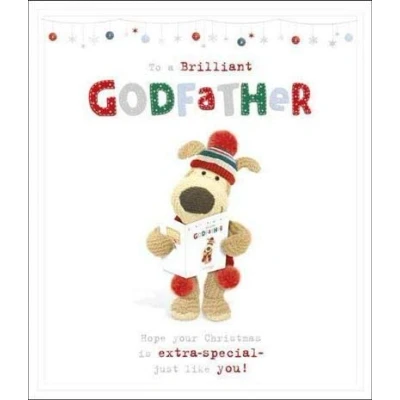 Image of Boofle To A Brilliant Godfather Christmas Greeting Card Cute Xmas Cards