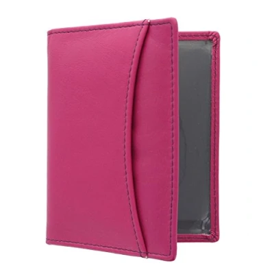 Image of Mala Leather Odyssey Soft Travel Pass/Oyster Card Holder 555_14 Fuchsia