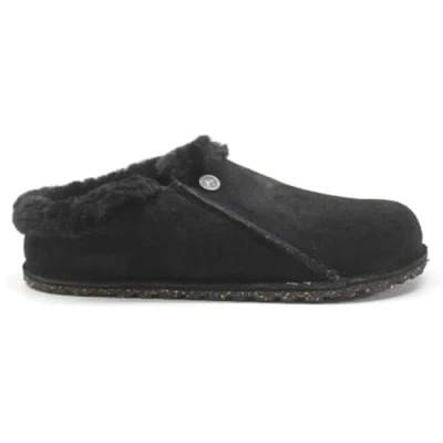 Image of Zermatt Premium Shearling Suede Leather Unisex Clogs Sandals