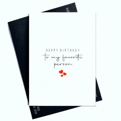 Image of Happy Birthday To My Favourite Person For Best Friend Him Her Cards Girlfriend Family And Card AP6