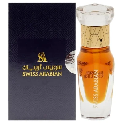 Image of Swiss Arabian Mukhalat Arabia Parfum Oil for Unisex Majestic blend of Saffron and Geranium Scent Addictive, Long Lasting Scent, CPO Enchanting Fusion Arabic Perfume (mini) 0.4 oz