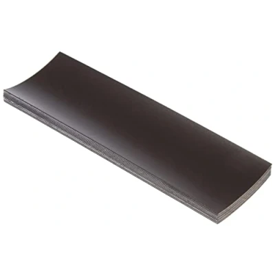 Image of Magnet Expert Flexible Magnetic Labels with Gloss White Dry Wipe Surface ( 120 x 40 0.76mm ) Pack of 10