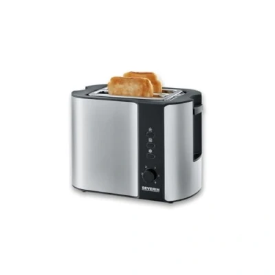 Image of Severin Autmatic toaster with 800 W of power 2589, brushed stainless steel black