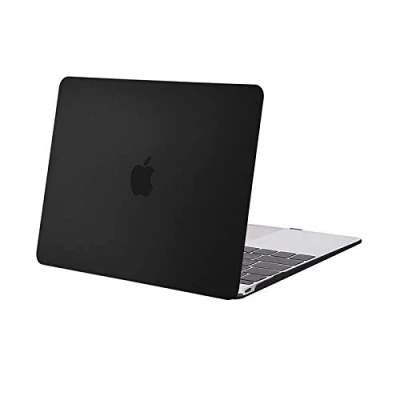Image of MOSISO Plastic Hard Shell Case Cover Compatible with MacBook 12 Inch Retina Display Model A1534 (Version 2017 2016 2015), Black